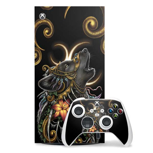 Wolf Howling by Sarah Richter Xbox Series X Skins